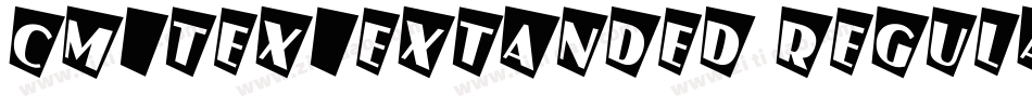 CM_TeX_Extanded Regular字体转换